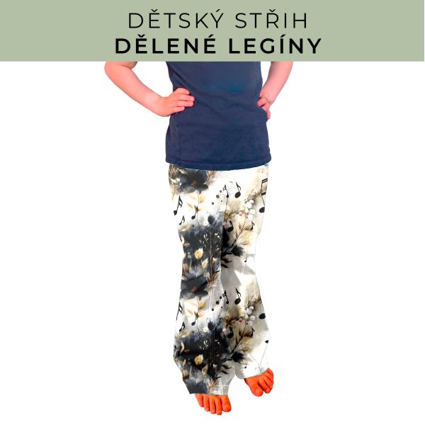 Dětský střih - Dělené legíny