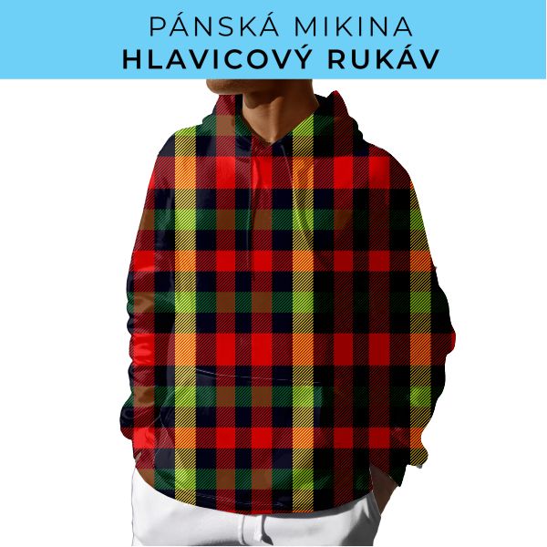PÁNSKÝ střih - mikina s kapucí