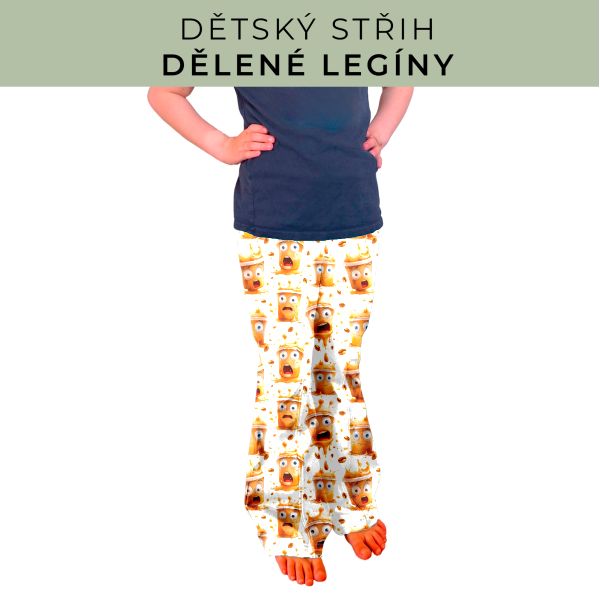 Dětský střih - Dělené legíny
