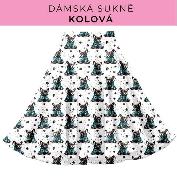DÁMSKÝ střih - Kolová sukně
