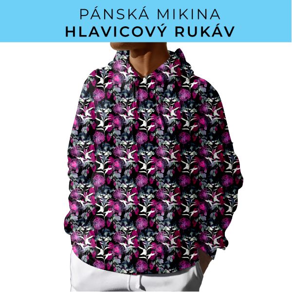 PÁNSKÝ střih - mikina s kapucí