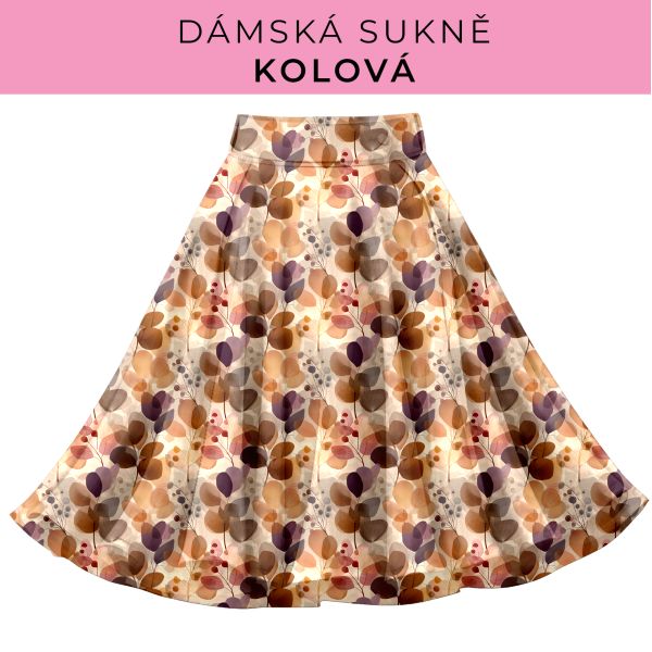 DÁMSKÝ střih - Kolová sukně