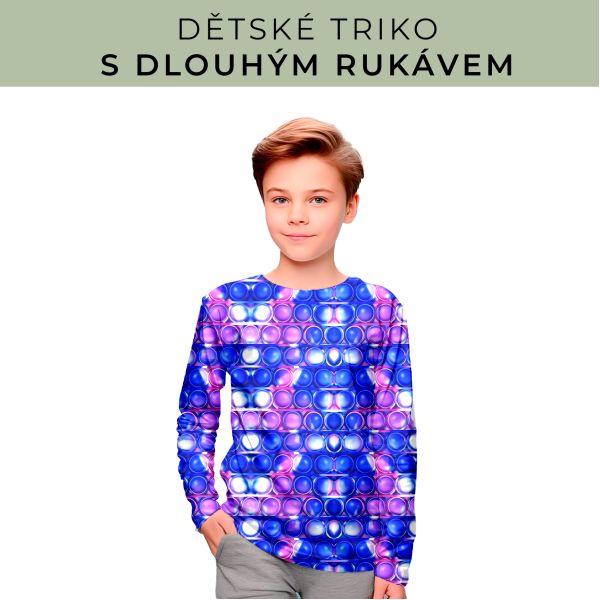 DĚTSKÝ střih - triko dlouhý rukáv