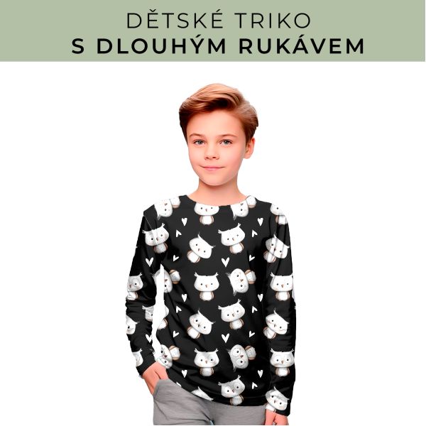 DĚTSKÝ střih - triko dlouhý rukáv