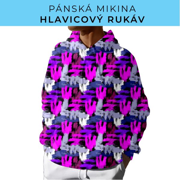 PÁNSKÝ střih - mikina s kapucí