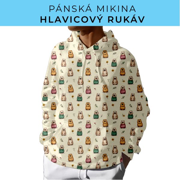 PÁNSKÝ střih - mikina s kapucí