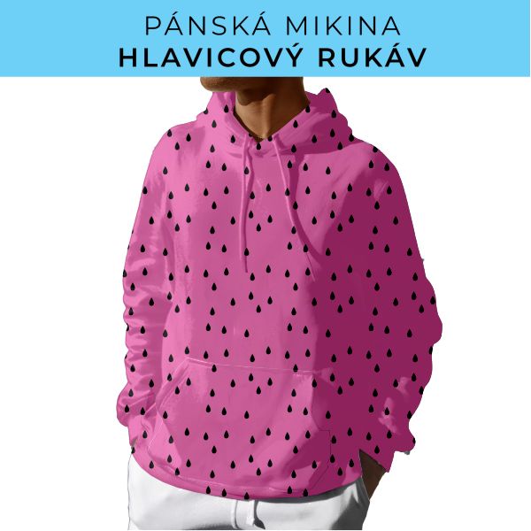 PÁNSKÝ střih - mikina s kapucí