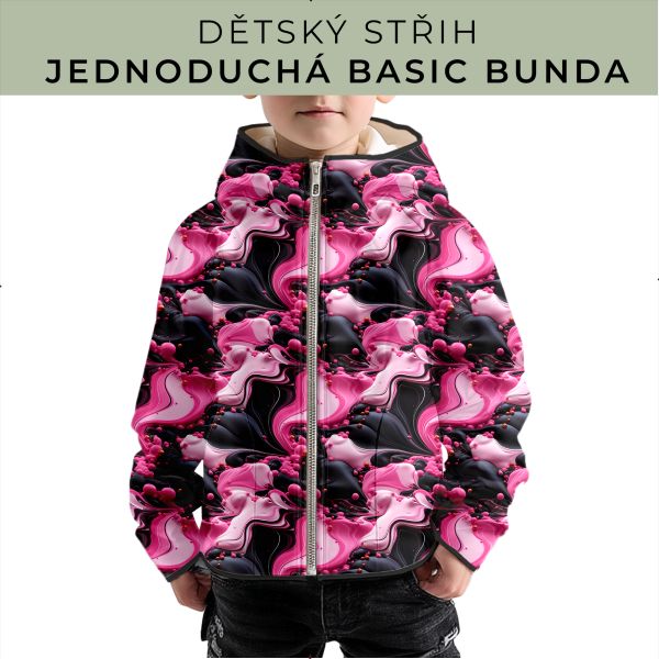 Dětský střih - jednoduchá dětská BASIC  bunda