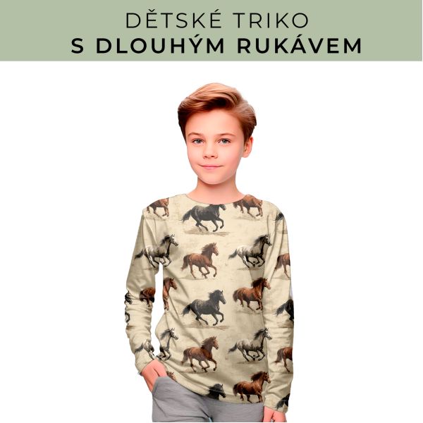 DĚTSKÝ střih - triko dlouhý rukáv