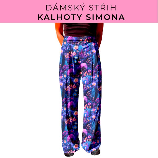 Dámský střih - kalhoty Simona