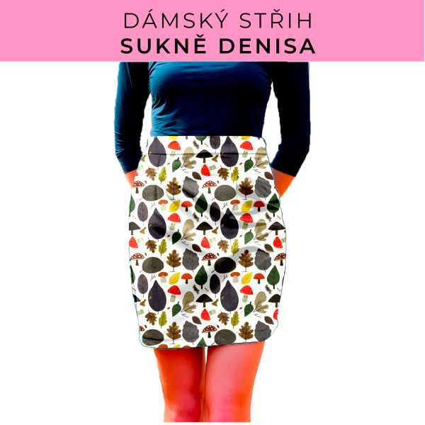 Dámský střih - Dámská sukně Denisa