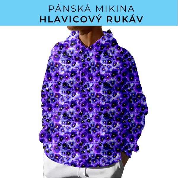 PÁNSKÝ střih - mikina s kapucí