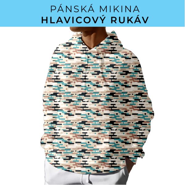 PÁNSKÝ střih - mikina s kapucí