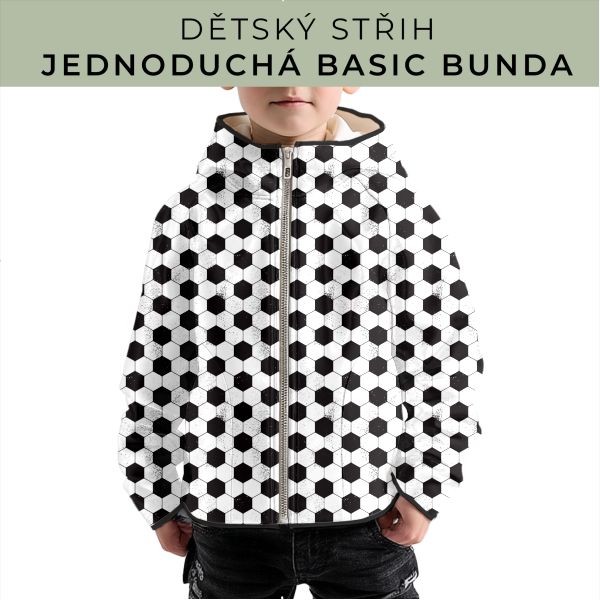 Dětský střih - jednoduchá dětská BASIC  bunda
