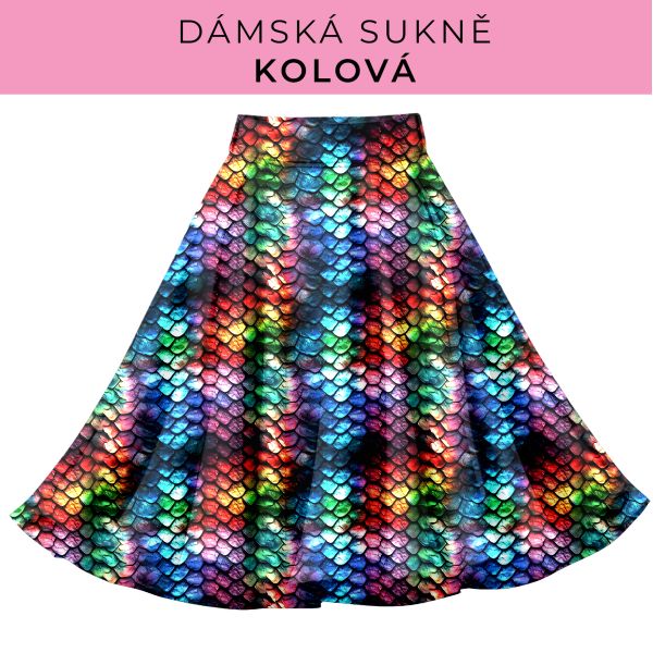 DÁMSKÝ střih - Kolová sukně