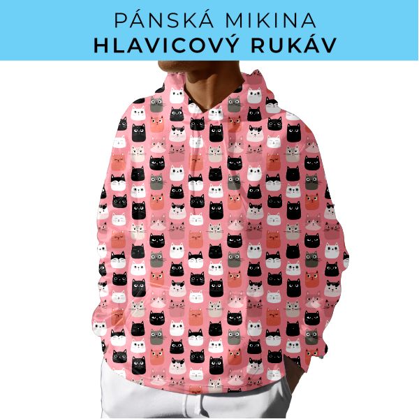 PÁNSKÝ střih - mikina s kapucí