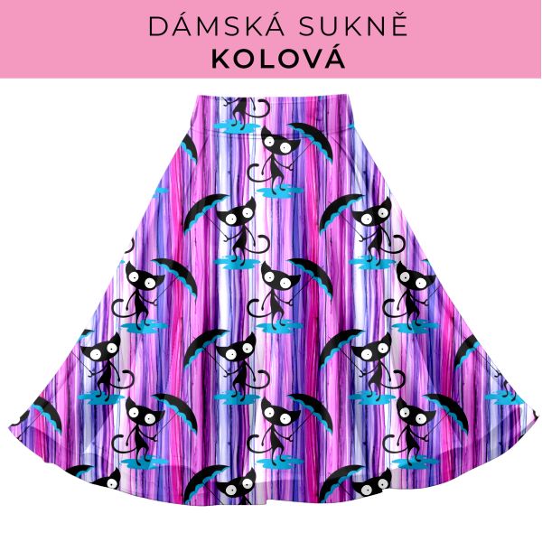 DÁMSKÝ střih - Kolová sukně