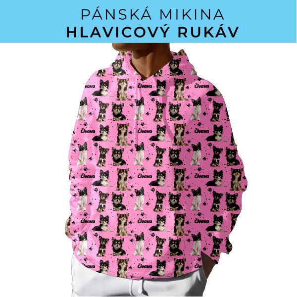 PÁNSKÝ střih - mikina s kapucí