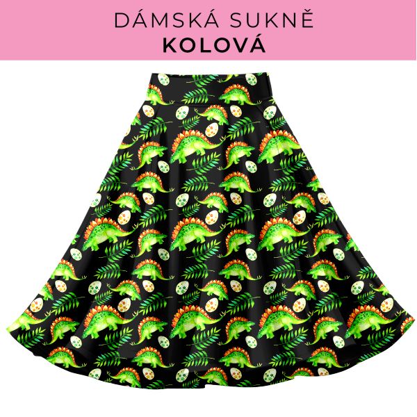 DÁMSKÝ střih - Kolová sukně