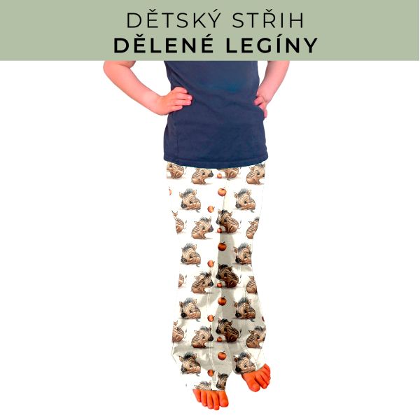 Dětský střih - Dělené legíny