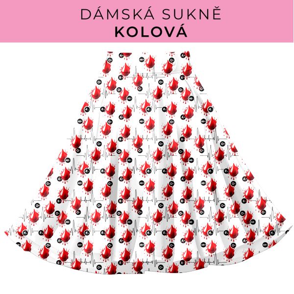 DÁMSKÝ střih - Kolová sukně
