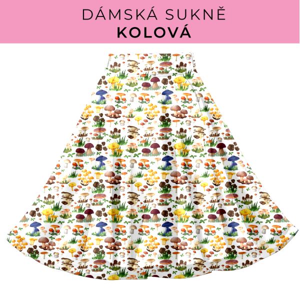 DÁMSKÝ střih - Kolová sukně