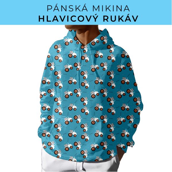PÁNSKÝ střih - mikina s kapucí