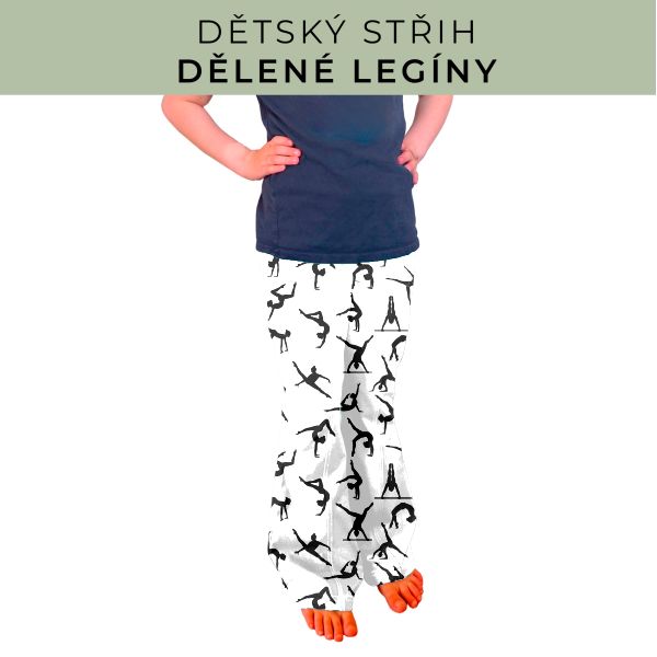 Dětský střih - Dělené legíny