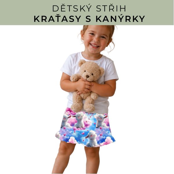 Dětský střih - Kraťásky s kanýrkem
