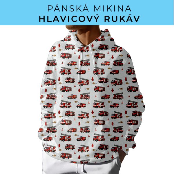 PÁNSKÝ střih - mikina s kapucí