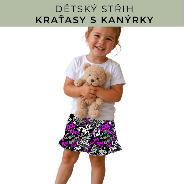 Dětský střih - Kraťásky s kanýrkem