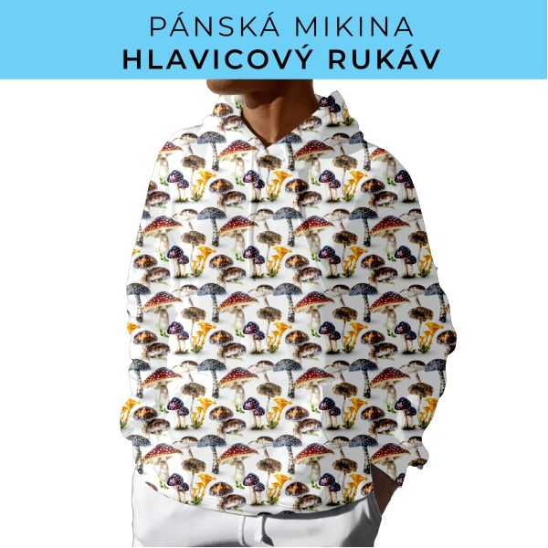 PÁNSKÝ střih - mikina s kapucí