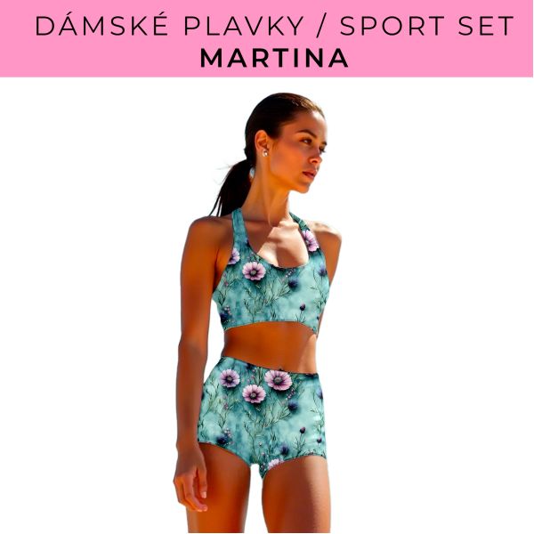 Dámský střih - plavky / sportovní set Martina