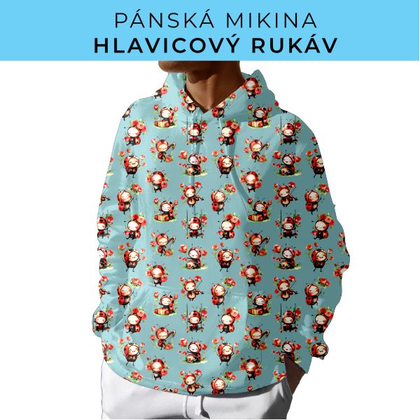 PÁNSKÝ střih - mikina s kapucí