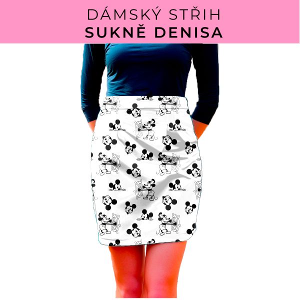 Dámský střih - Dámská sukně Denisa