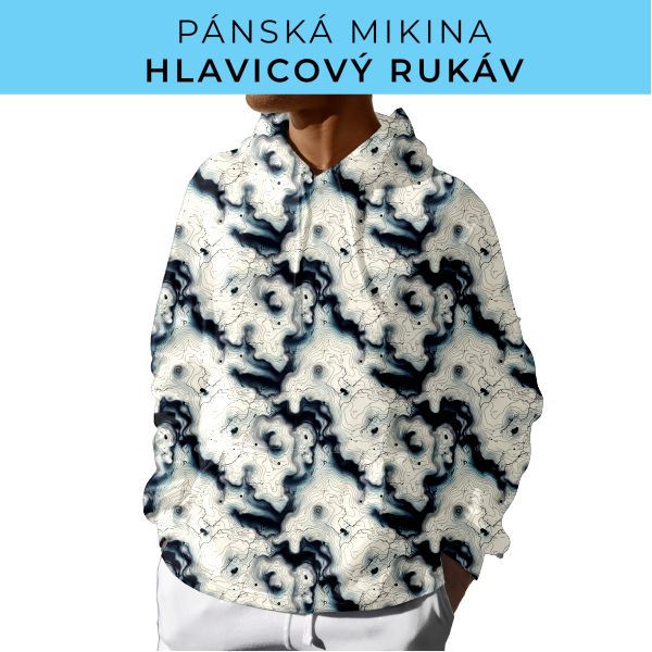 PÁNSKÝ střih - mikina s kapucí