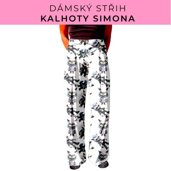Dámský střih - kalhoty Simona