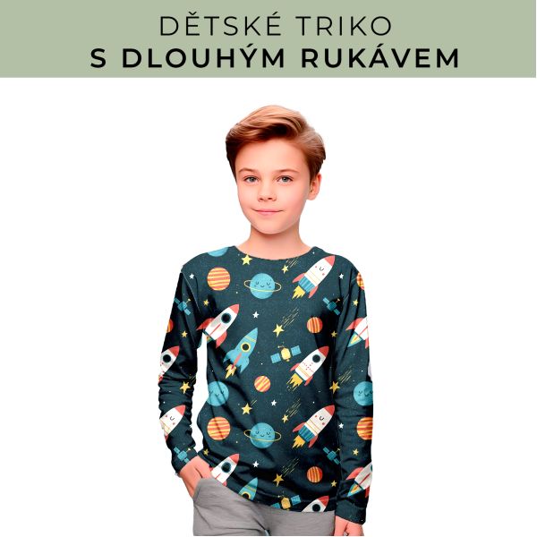 DĚTSKÝ střih - triko dlouhý rukáv