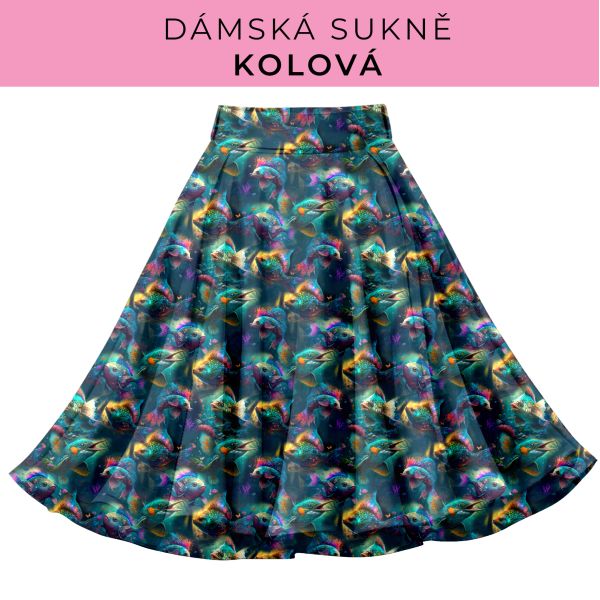 DÁMSKÝ střih - Kolová sukně