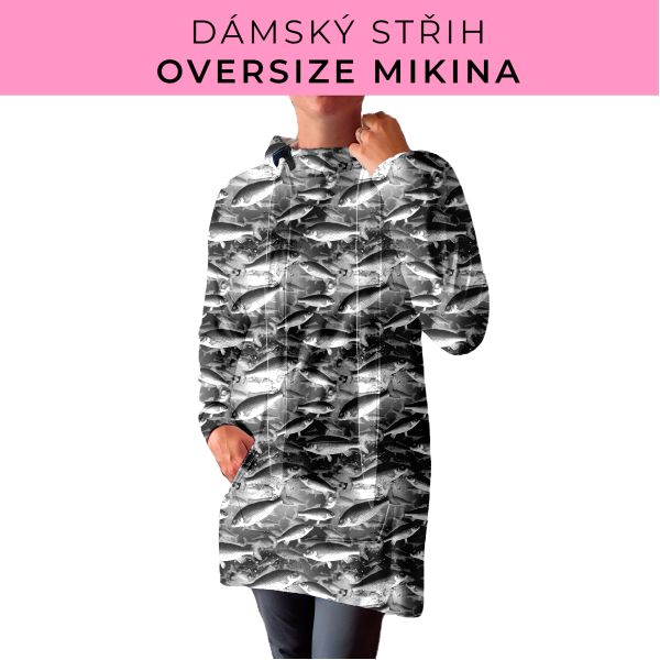 DÁMSKÝ střih - Oversize mikina