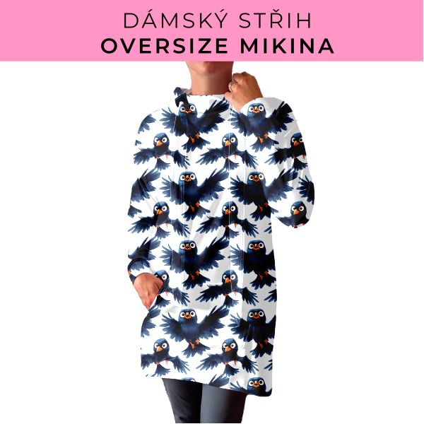 DÁMSKÝ střih - Oversize mikina