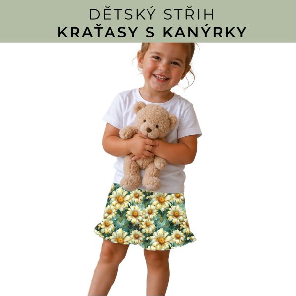 Dětský střih - Kraťásky s kanýrkem