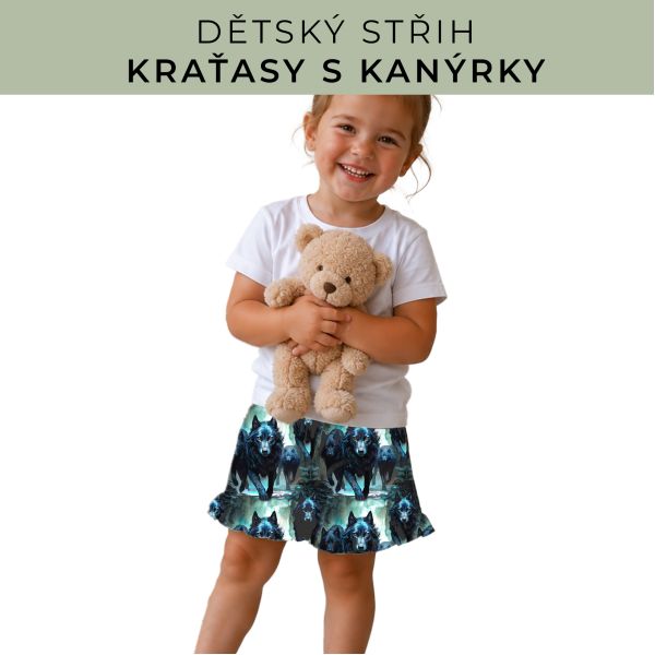 Dětský střih - Kraťásky s kanýrkem