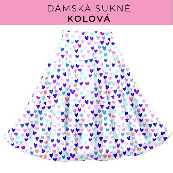DÁMSKÝ střih - Kolová sukně