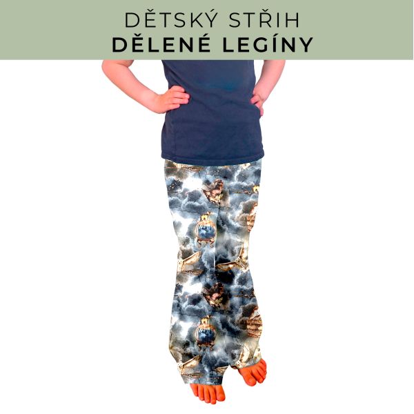 Dětský střih - Dělené legíny