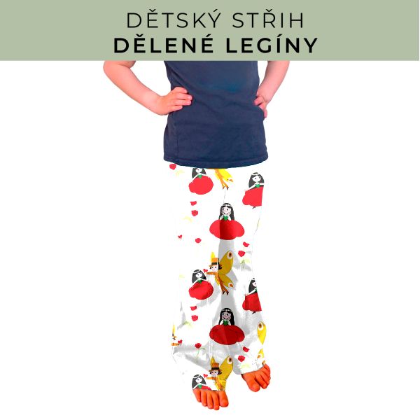 Dětský střih - Dělené legíny