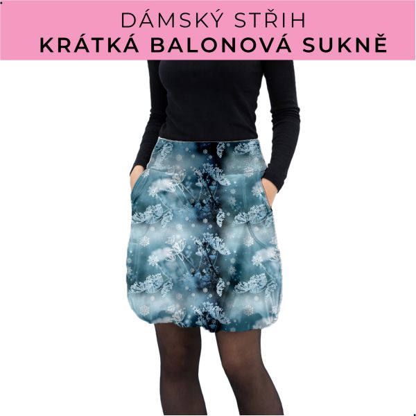 Dámský střih - balonová krátká sukně
