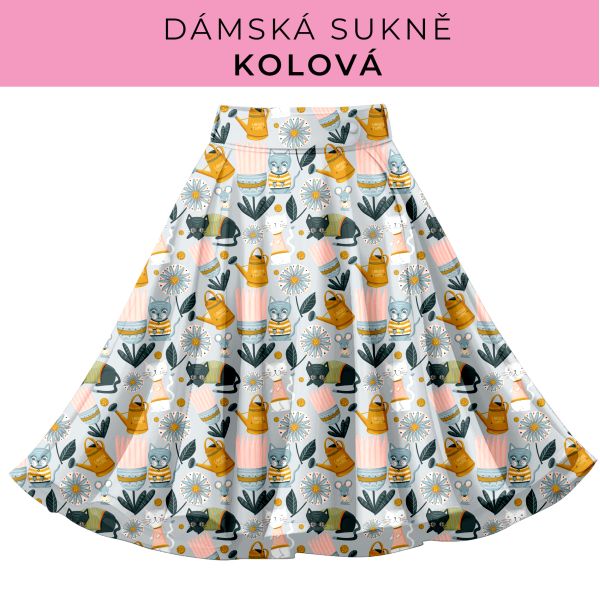 DÁMSKÝ střih - Kolová sukně
