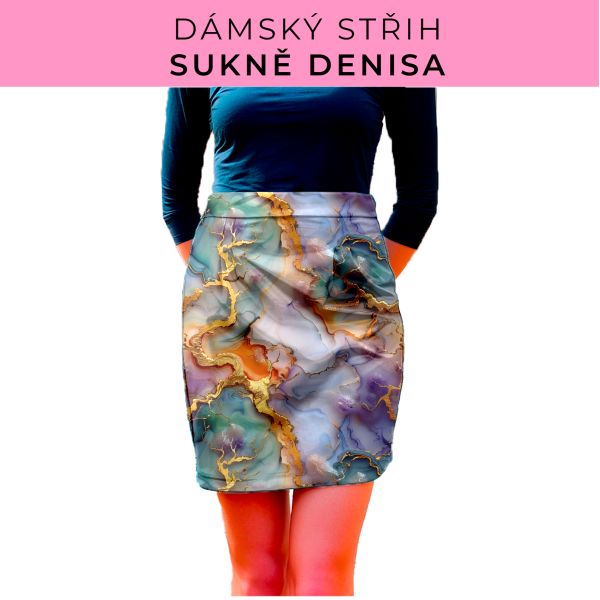 Dámský střih - Dámská sukně Denisa