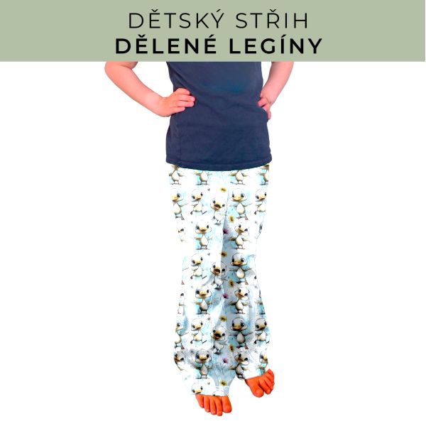 Dětský střih - Dělené legíny